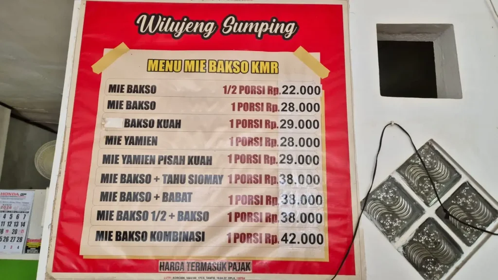 menu bakso kmr garut