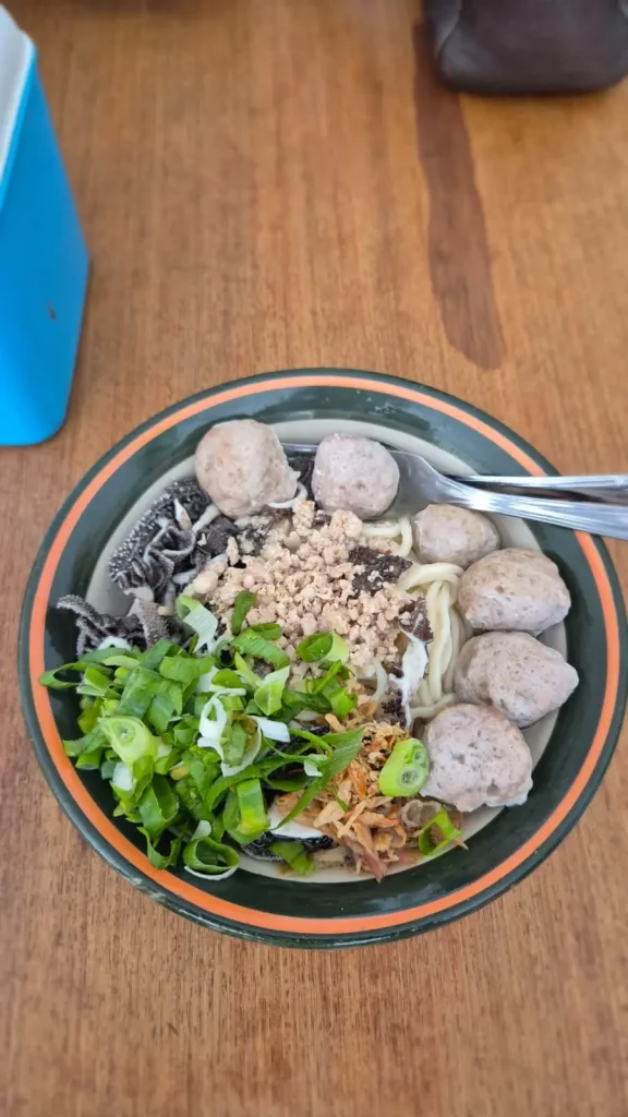 mie bakso babat di bakso kmr garut