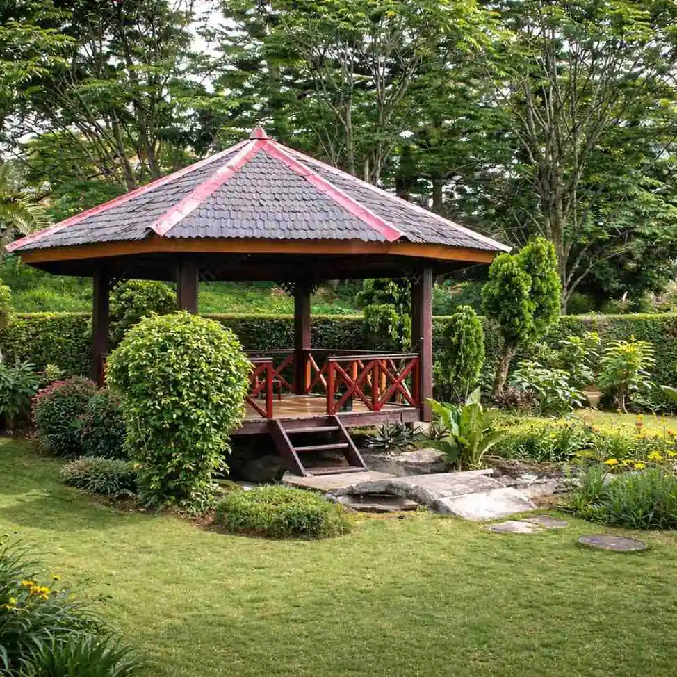 Fasilitas gazebo Villa hasha 1